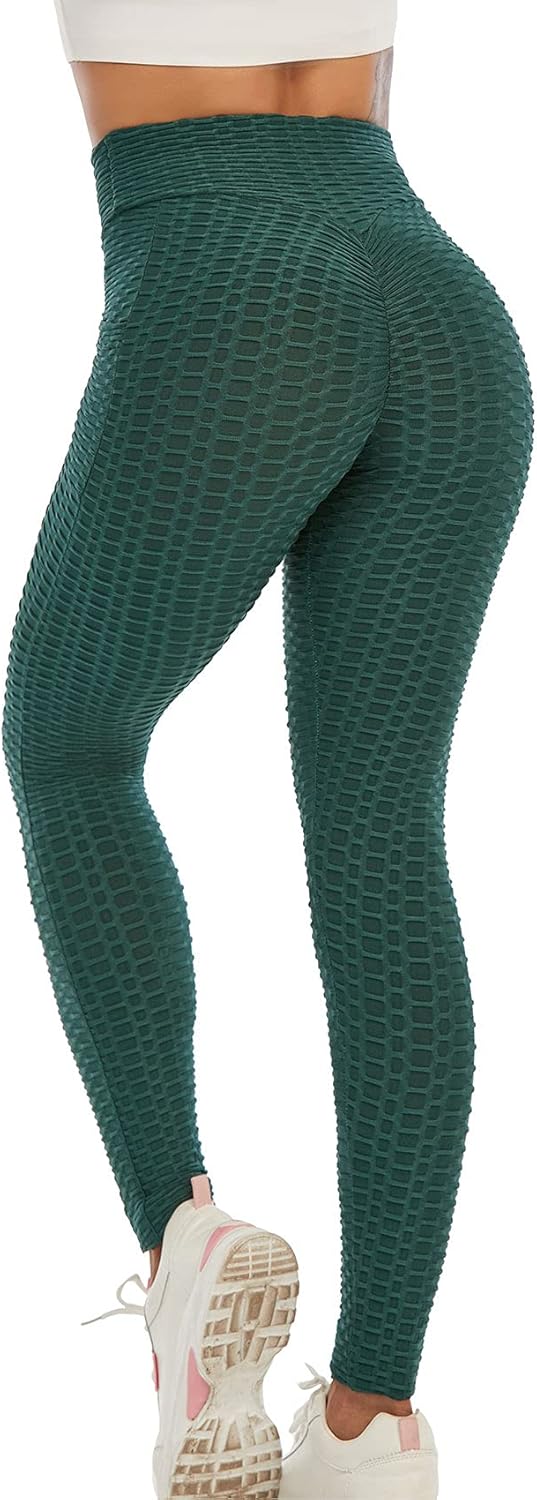 JGS1996 Butt Lifting Leggings for Women Tummy Control Workout Yoga Pants High Waisted Scrunch Booty Gym Tights