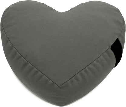 Bean Products Zafu Meditation Pillows for Sitting on Floor, Yoga Cushion, Cotton/Buckwheat Fill Yoga Pillow, Zafu Meditation Cushion, Zen Kneeling Prayer Pad- Made in USA - 14" Round - Saffron