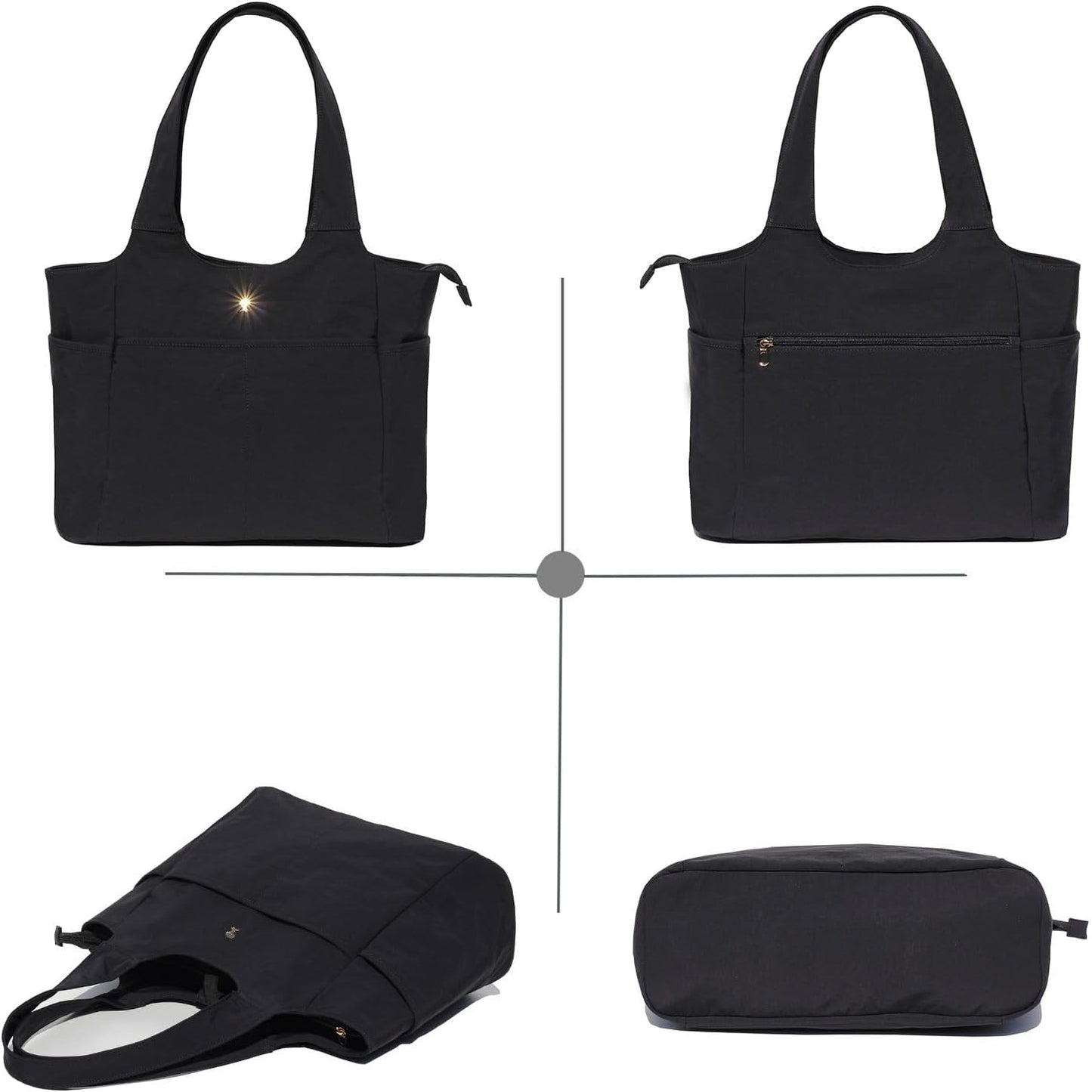 ESVAN Yoga Tote Bag Mat bag Women Shoulder Bags Carryall Tote for Travel Office Workout Gym Nurse Beach