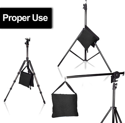 EMART Upgraded Heavy Duty Sandbag, Photo Video Studio Weight Bag Saddlebag Design for Photography Light Stand Tripod, Umbrella Base, Camping, Pop up Tent, Fishing Chair - 6 Pack