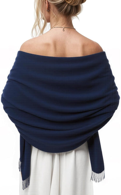 Women's Scarf Pashmina Shawls and Wraps for Evening Dress Wedding Bridal Bridesmaid Winter Warm Long Large Scarves - Colors A
