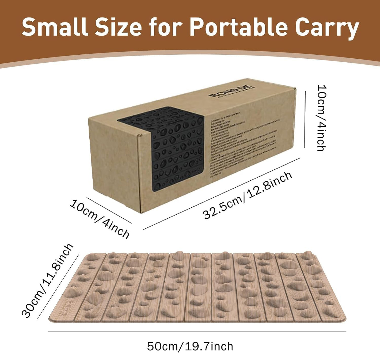 Portable Feet Acupressure Mat, Foldable Foot Massager Mat, Pressure Point Massage Pad, Anti Fatigue Office Standing Desk Pad, Stand Up Pad, Relieve Foot Pain