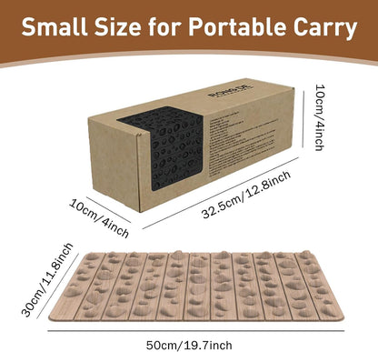 Portable Feet Acupressure Mat, Foldable Foot Massager Mat, Pressure Point Massage Pad, Anti Fatigue Office Standing Desk Pad, Stand Up Pad, Relieve Foot Pain