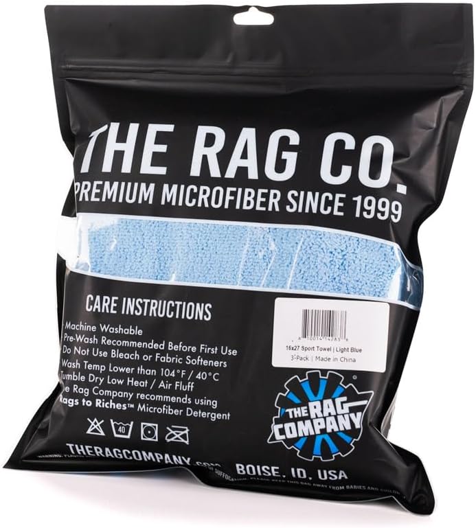 The Rag Company - Sport & Workout Towel - Gym, Exercise, Fitness, Spa, Ultra Soft, Super Absorbent, Fast Drying Premium Microfiber, 320gsm, 16in x 27in, Lavender - Pack of 3