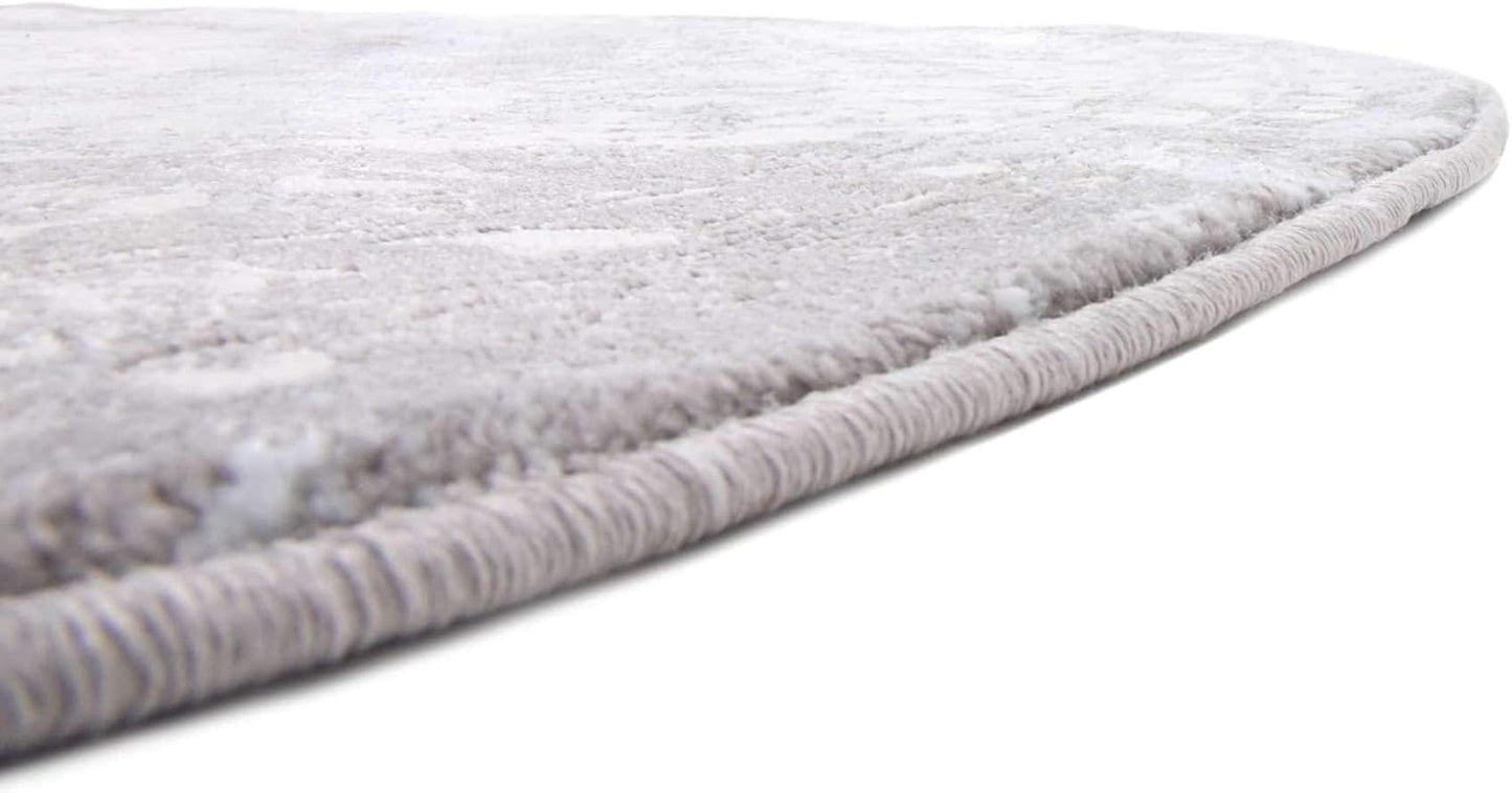 Unique Loom New Classical Collection Area Rug - Olwen (4'Round, Purple/ Gray)