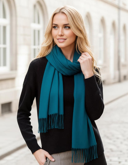 Women's Scarf Pashmina Shawls and Wraps for Evening Dress Wedding Bridal Bridesmaid Winter Warm Long Large Scarves - Colors A