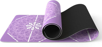 FOLAI Extra Thick Yoga Mat 6mm，pilates mat thick - Non-Slip Exercise Mat for HIIT, Pilates & Home Workouts & Workout with Free Carry Strap