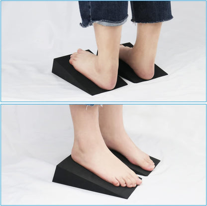 Foam Wedge Slant Board, 2-pcs Update Calf Stretcher, Squat Wedges for Yoga, Foot Rehabilitation and Stretching, and Physical Therapy