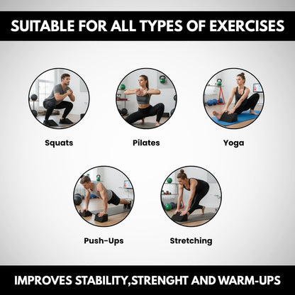 Pack of 2 Foam Wedges, Weight Lifting Wedges for Squat, Heel Raiser for Squats, Compact Black Foam Calf and Ankle Training Wedges Compact Wedge For Squats, Ankle Mobility