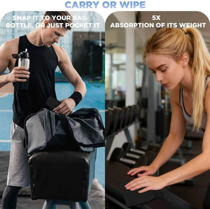 Microfiber Quick Dry Gym Towel, Lint Free Odor-Free Absorbent Fiber, Fast Drying, Men & Women Workout Gear for Body Sweat, Working Out, Towels (Grey, 5Pack - 16 * 27Inch)