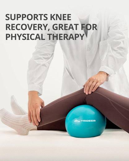 Trideer 9-Inch Pilates Ball, Small Exercise Ball for Yoga, Core Training, Physical Therapy, Balance, Stability and Stretching Pilates Equipment with Inflation Straw