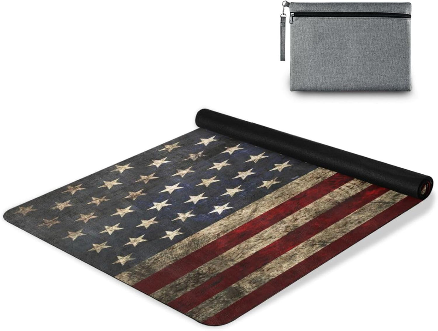 YETTASBIN Brown Solid Wood Yoga Mat for Women Men, Non Slip Exercise Mat Portable Travel Workout Mat with Storage Bag for Home Yoga, Pilates, Fitness 71x 26 Inch