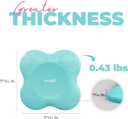 Yes4All Yoga Knee Pads Pair, Thick Yoga Kneeling Pad for Pilates Exercise, Cushion Gear for Knees & Elbow with 13/16" Thickness