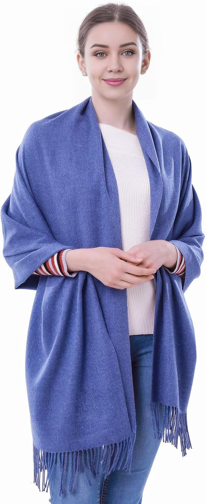 Pashmina Scarf and Shawl - Soft Women Pashminas Wrap for Wedding Evening Party dresses