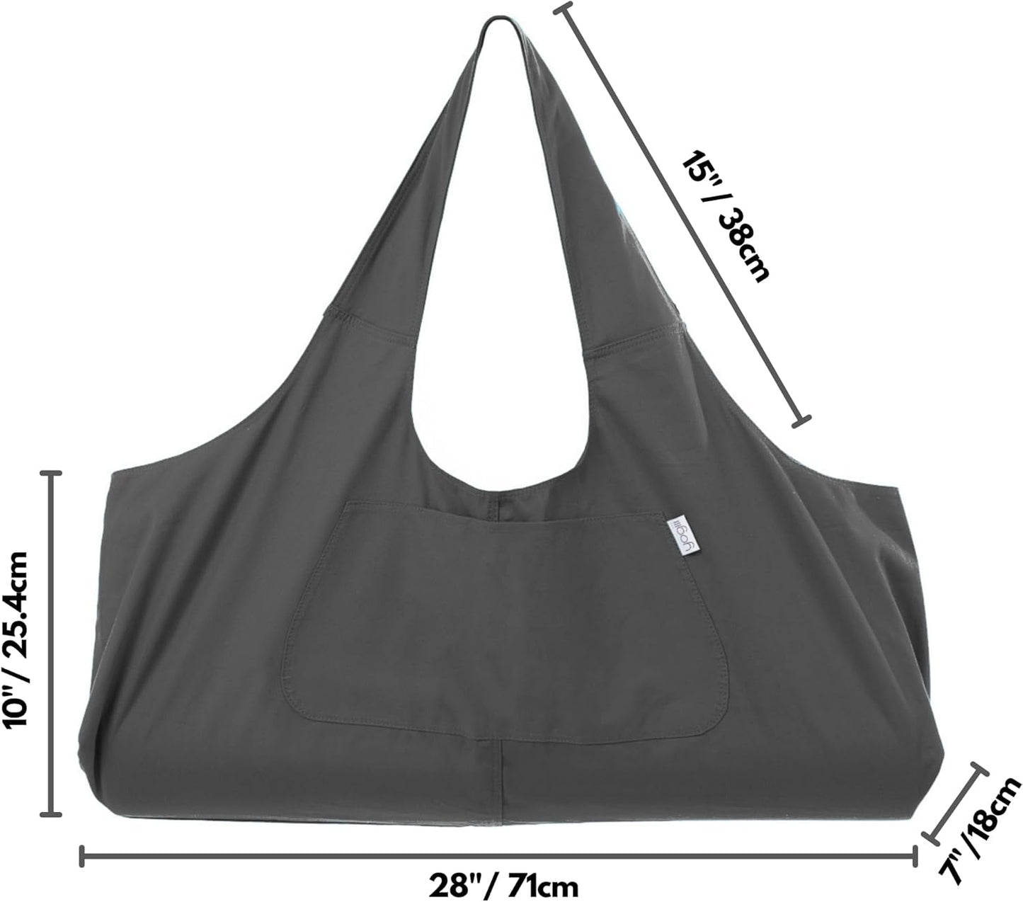 Yogiii Yoga Mat Bag | The ORIGINAL YogiiiTotePRO | Large Yoga Mat Bag or Yoga Mat Carrier with Side Pocket | Yoga Bag Fits Most Size Mats