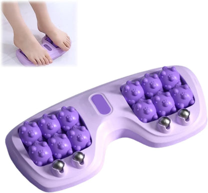 Portable Double Foot Massage Roller,Plantar Fasciitis Relief, Dual Foot Acupressure Therapy for Stress Relief and Improved Circulation, Portable Reflexology Tool for Home and Office Use (Green)