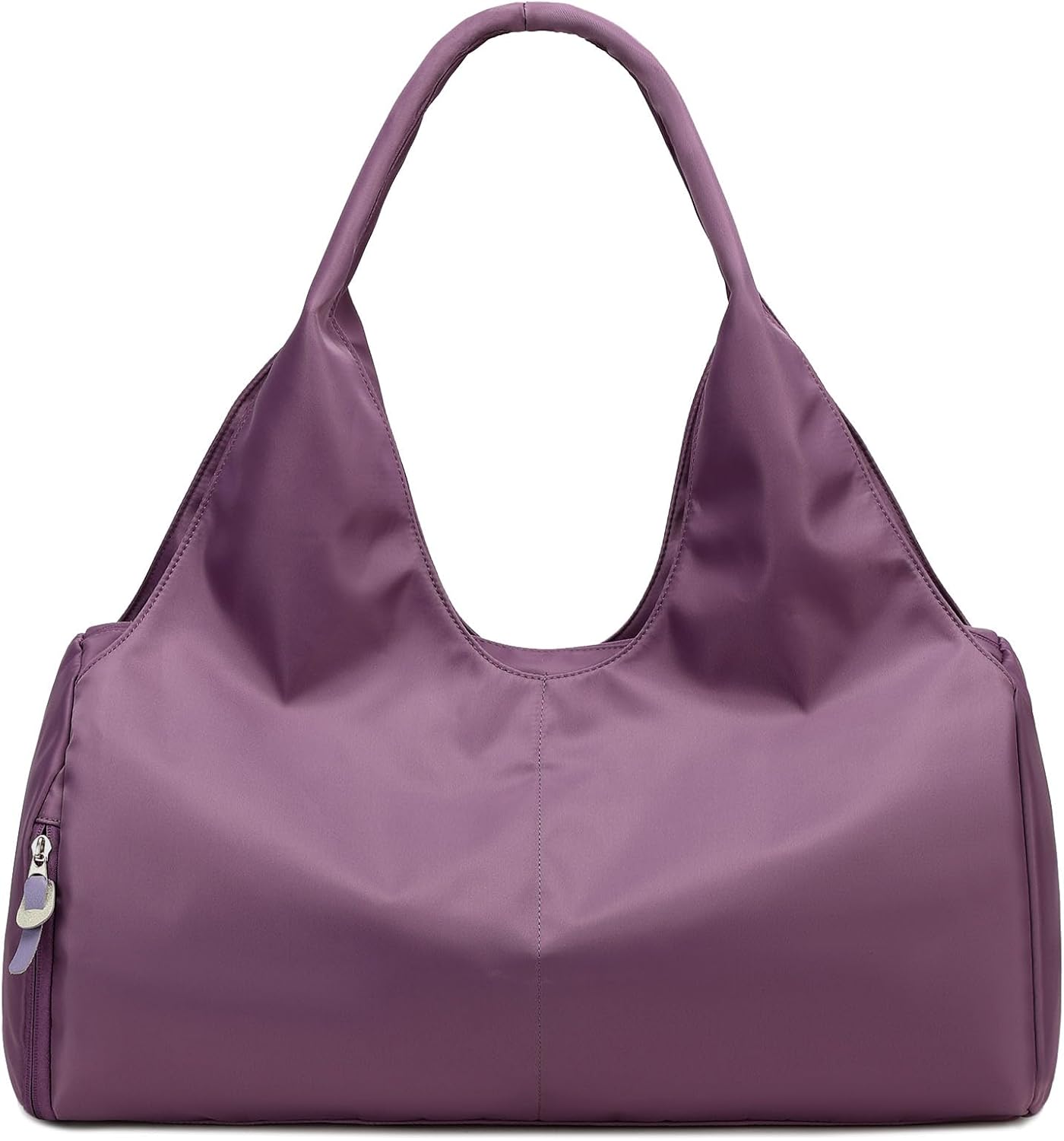 forestfish Yoga Gym Bag for Women with Shoes Compartment & Wet Dry Storage Pockets Lightweight Duffel Bag, Beige