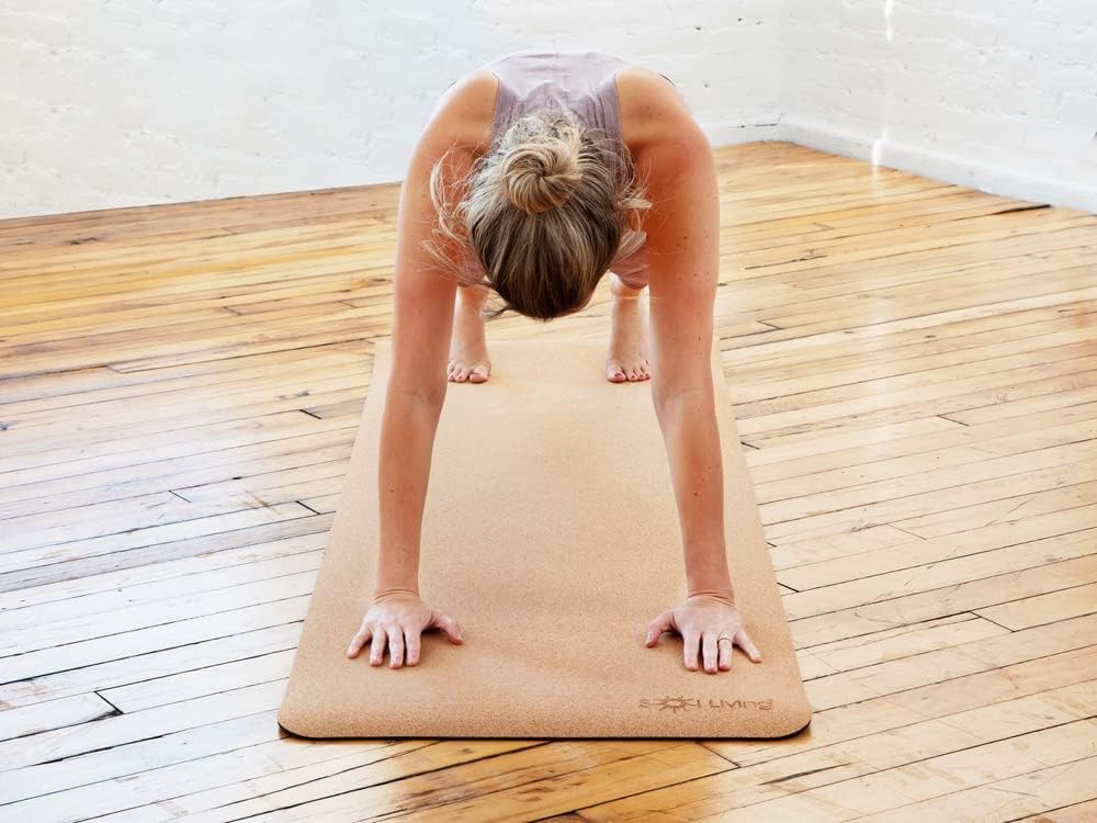 Sol Living Travel Yoga Mat - Natural Tree Rubber for Extra Grip - Non-Slip, Foldable, Eco-Friendly - Perfect for On-the-Go Yoga, Pilates, Fitness, Meditation - 24" x 72", Green