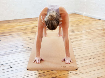 Sol Living Travel Yoga Mat - Natural Tree Rubber for Extra Grip - Non-Slip, Foldable, Eco-Friendly - Perfect for On-the-Go Yoga, Pilates, Fitness, Meditation - 24" x 72", Green