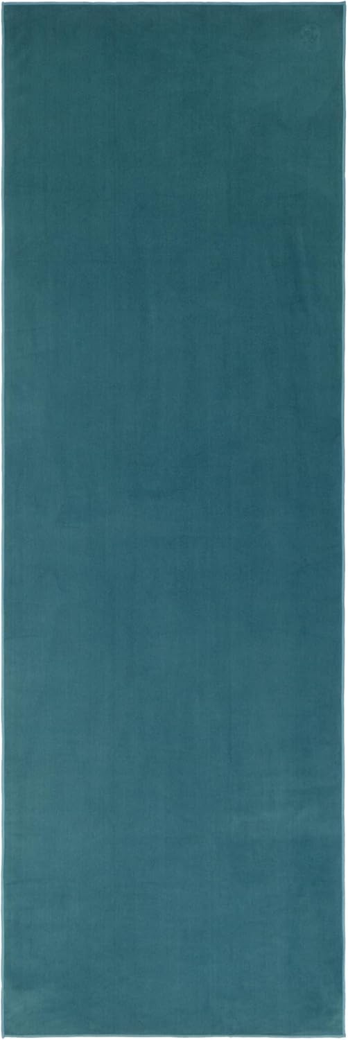 Manduka eQua Hot Yoga Mat Towel - 71" | Rapid Moisture Activated Grip | Ultra Soft Microfiber | Quick Dry | Lightweight, Travel Friendly Mat Layer | 71 x 24 inches | Thunder