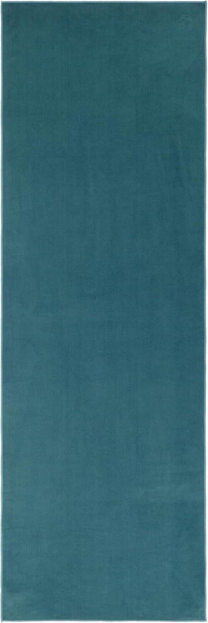 Manduka eQua Hot Yoga Mat Towel - 71" | Rapid Moisture Activated Grip | Ultra Soft Microfiber | Quick Dry | Lightweight, Travel Friendly Mat Layer | 71 x 24 inches | Thunder