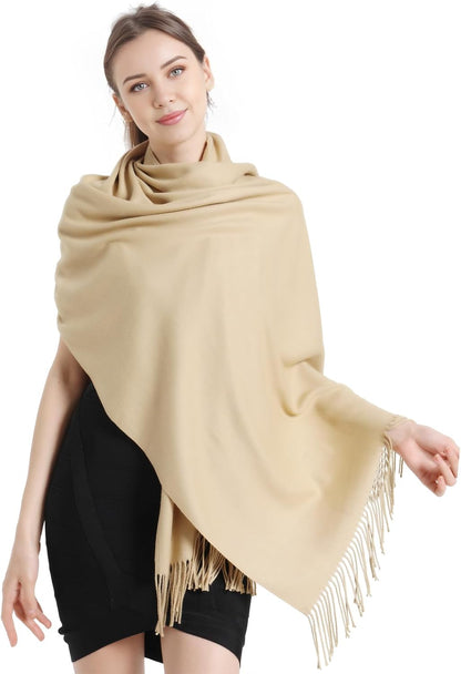 Pashmina Scarf and Shawl - Soft Women Pashminas Wrap for Wedding Evening Party dresses
