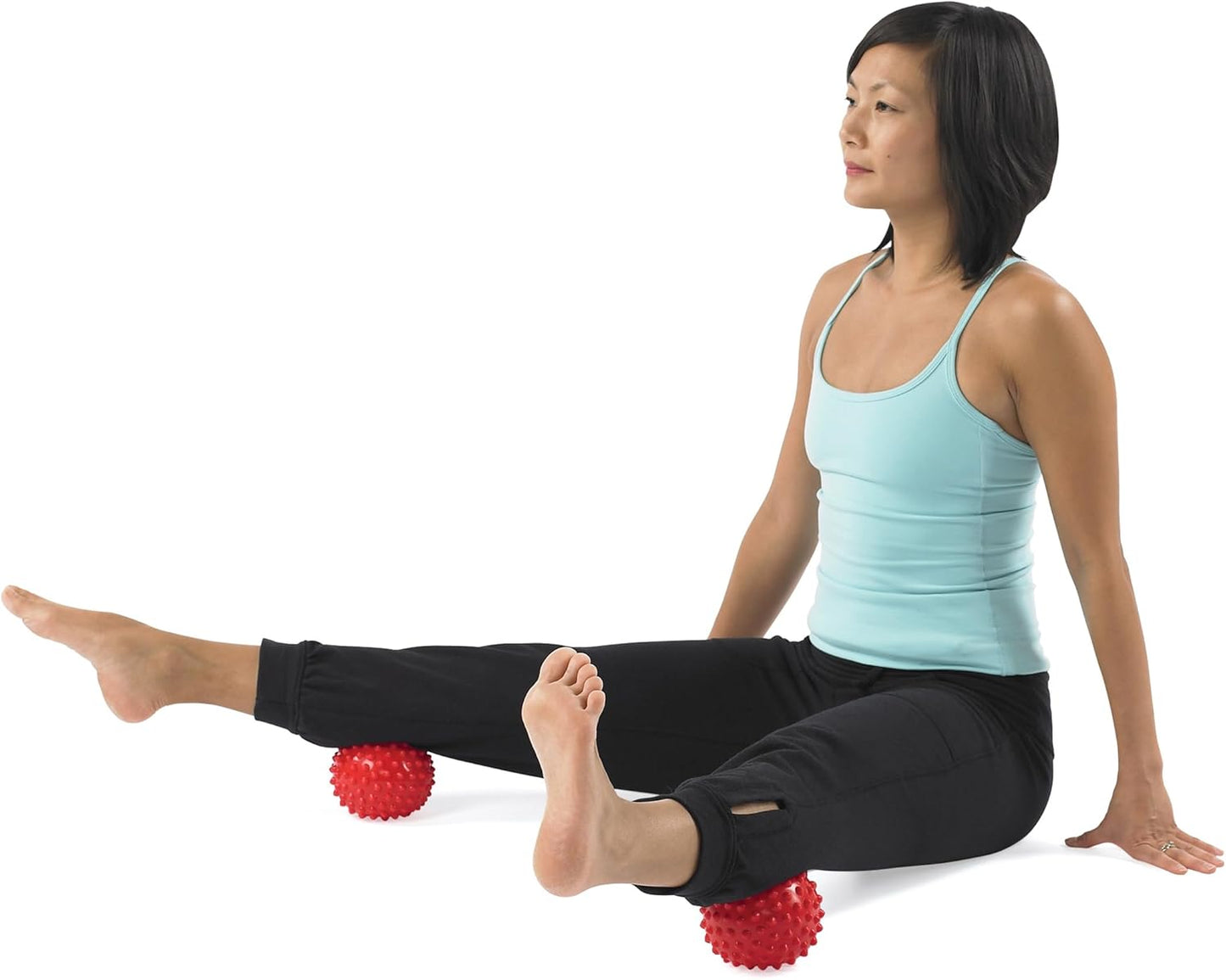 OPTP Franklin Method Easy Grip Ball Set (Pair) - Soft, Bumpy Inflatable Massage Balls for Myofascial Release, Sensory Stimulation and Franklin Method Relaxation Exercises