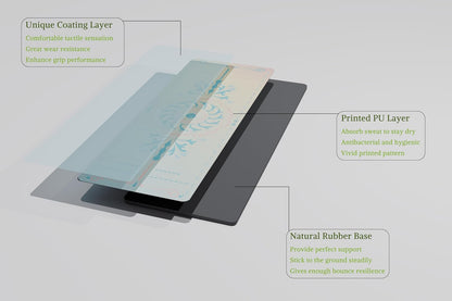 【BulgurYe】 Yoga Mat * Beast Line -- Unique coating technique, Great wear resistance for a long service life, Vividly printed pattern, Natural rubber base, Strong bounce resilience, Absorb sweat instantly to stay dry, Clean and hygienic.