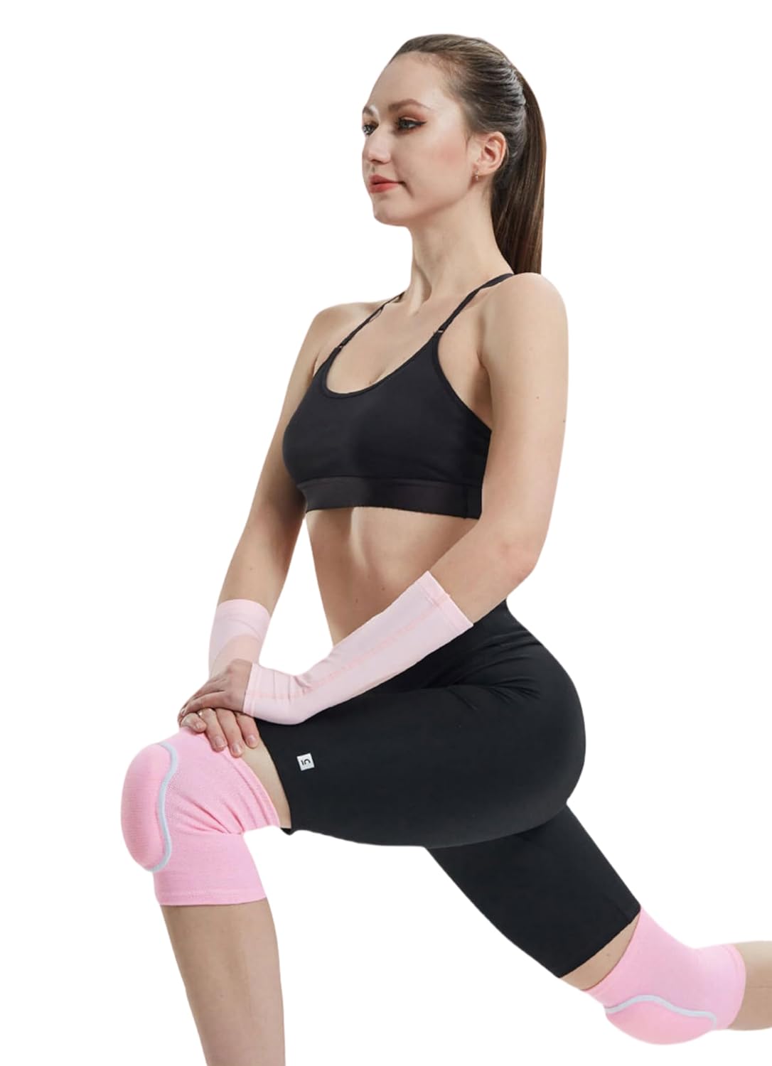 JUMISEE Kids Knee Pad, Anti-Slip Padded Sponge Knee Brace Breathable Flexible Elastic Knee Support for Football Volleyball Dance Skating Basketball Sports