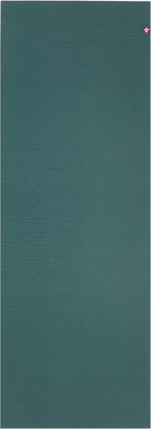 Manduka eKOLite Yoga Mat 71" - 4mm | Natural Rubber | Eco-Friendly | Soft Textured Surface | Natural Next-to-Skin Feel | 71 x 26 inches | Charcoal Grey