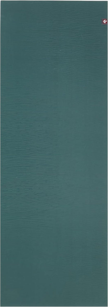 Manduka eKOLite Yoga Mat 71" - 4mm | Natural Rubber | Eco-Friendly | Soft Textured Surface | Natural Next-to-Skin Feel | 71 x 26 inches | Charcoal Grey
