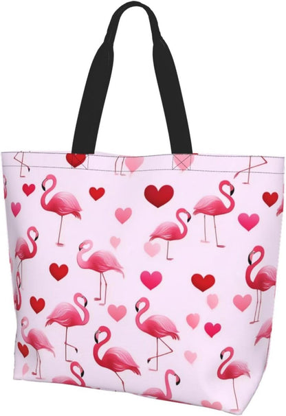 Tote Shoulder Bag Large Durable Reusable Eco-friendly Handbag Lightweight Stylish for Daily Use-19.7x15.7x5.9 Inch - Colors A