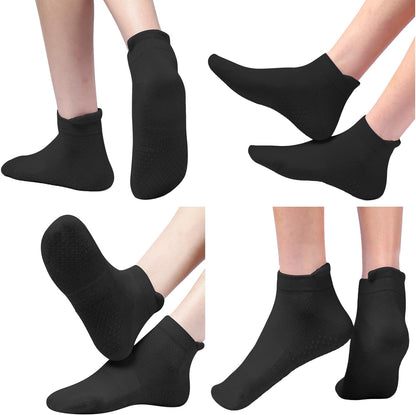 Acetin 4 Pairs Grip Socks Pilates Socks for Women