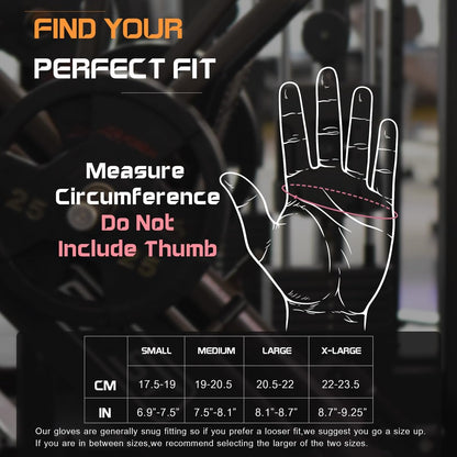 sunnex Workout Gloves for Women - Breathable Weight Lifting Gloves with Non-Slip Silicone Padding, Fingerless Gym Gloves for Cycling, Rowing, Pull Ups & Training (4 Sizes)