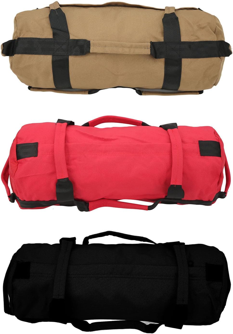 Multi Purpose Oxford Fabric Workout Sandbag with 6 Handles and Filler Bags for Indoor Gym Easy Adjustment, Easy Storage