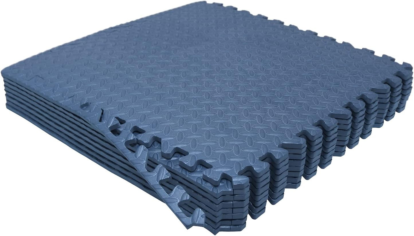 HTTMT- 8X(32 Sqft) Pink Gym Floor Mat 24x24 EVA Foam Interlocking Exercise Fitness Puzzle Floor Gym Yoga Mat Workout Pad [P/N: MTET-HOME012-8PC]