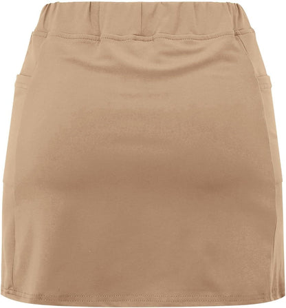 SHAOBGE Athletic Yoga Culottes for Women Solid Color Elastic Shorts Summer Lightweight High Waist Skinny Joggers Skirt 2024