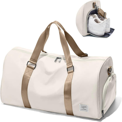 Gym Bag Womens Mens with Shoes Compartment and Wet Pocket Travel Duffel Bag for Women for Plane Sport Gym Tote Bags Swimming Yoga Waterproof Weekend Overnight Carry on Bag Hospital Holdalls - Colors C