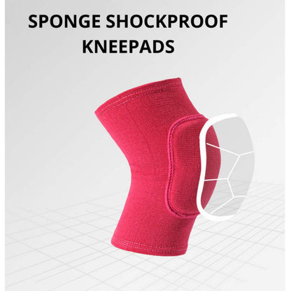JUMISEE Kids Knee Pad, Anti-Slip Padded Sponge Knee Brace Breathable Flexible Elastic Knee Support for Football Volleyball Dance Skating Basketball Sports