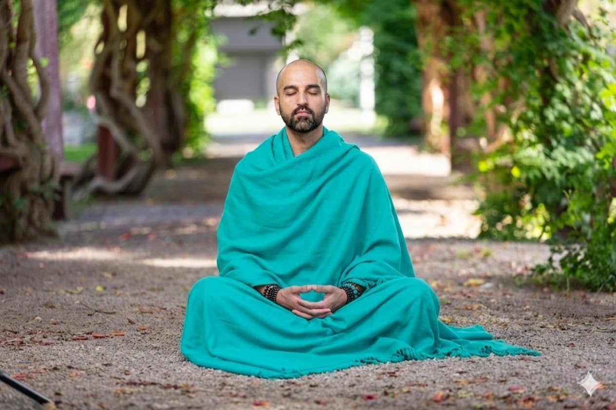 Meditation Shawl or Meditation Blanket, Shawl/Wrap, Oversize Scarf/Stole. Large. Unisex.