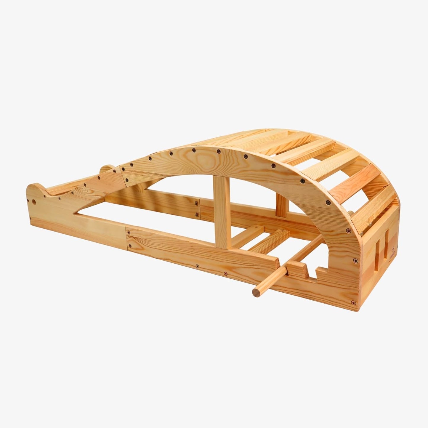 Yogikuti Iyengar Yoga Viparita Dandasana Bench – Wooden Back Bending Bench for Deep Stretching and Flexibility | Large Back Bender for Enhanced Support