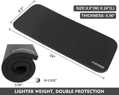 Ewedoos Yoga Knee Pad Cushion - Non-Slip Mat for Floor Exercises - Yoga Mat Accessory