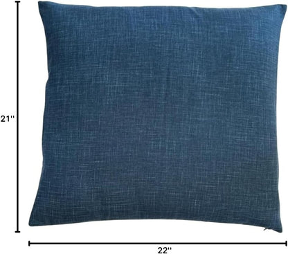 Zabuton Floor Pillow with Removable Cover - Traditional Japanese Decor | 90% Cotton, 10% Polyester Filling, Fluffy Floor Cushion for Couch, Living Room Seating or Meditation