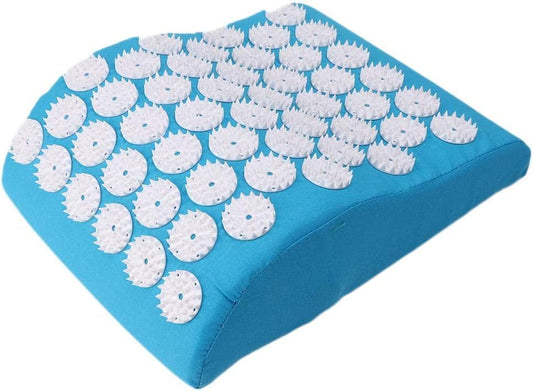 Acupressure Massage Pillow Improve Stiffness Safe Acupressure Pillow Improve Fatigue Relieve Headache Multiple Massage Points Keep Healthy Home Use for Sleep(Blue)