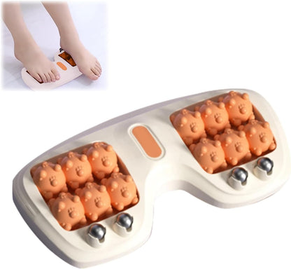 Portable Double Foot Massage Roller,Plantar Fasciitis Relief, Dual Foot Acupressure Therapy for Stress Relief and Improved Circulation, Portable Reflexology Tool for Home and Office Use (Green)