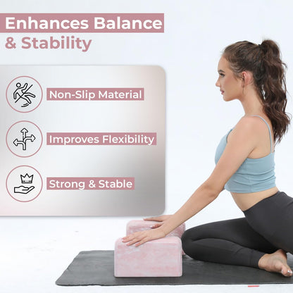 Yoga Block, 1 piece Lightweight, Arc Shape for Stable Grip, Ink Painting Design, Portable and Durable Yoga Brick for Enhanced Comfort and Support