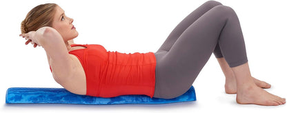 OPTP PRO-Roller Soft Density Foam Roller – Low Density Soft Foam Roller for Physical Therapy, Pilates, Yoga Foam Roll Exercises, and Muscle Recovery - Blue 18" x 6"