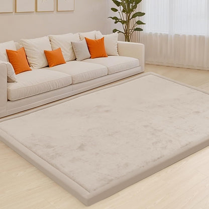 ACOMOPACK Baby Play Mat for Floor,1.3" Thick Memory Foam Area Rug for Living Room,Soft Velvet Crawling with Non-Slip Bottom for Kid,Toddler,39"×59" Tummy Time Nursery Rugs,Yoga（Light Grey）