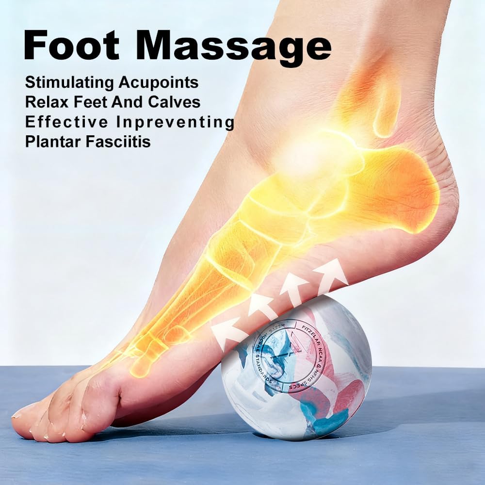 FITZELAR Massage Lacrosse Balls for Myofascial Release, Quality Certification, Massage Deep Tissue for Back and Shoulder, Trigger Point Therapy, Muscle Knots, Relieving Muscle Pain