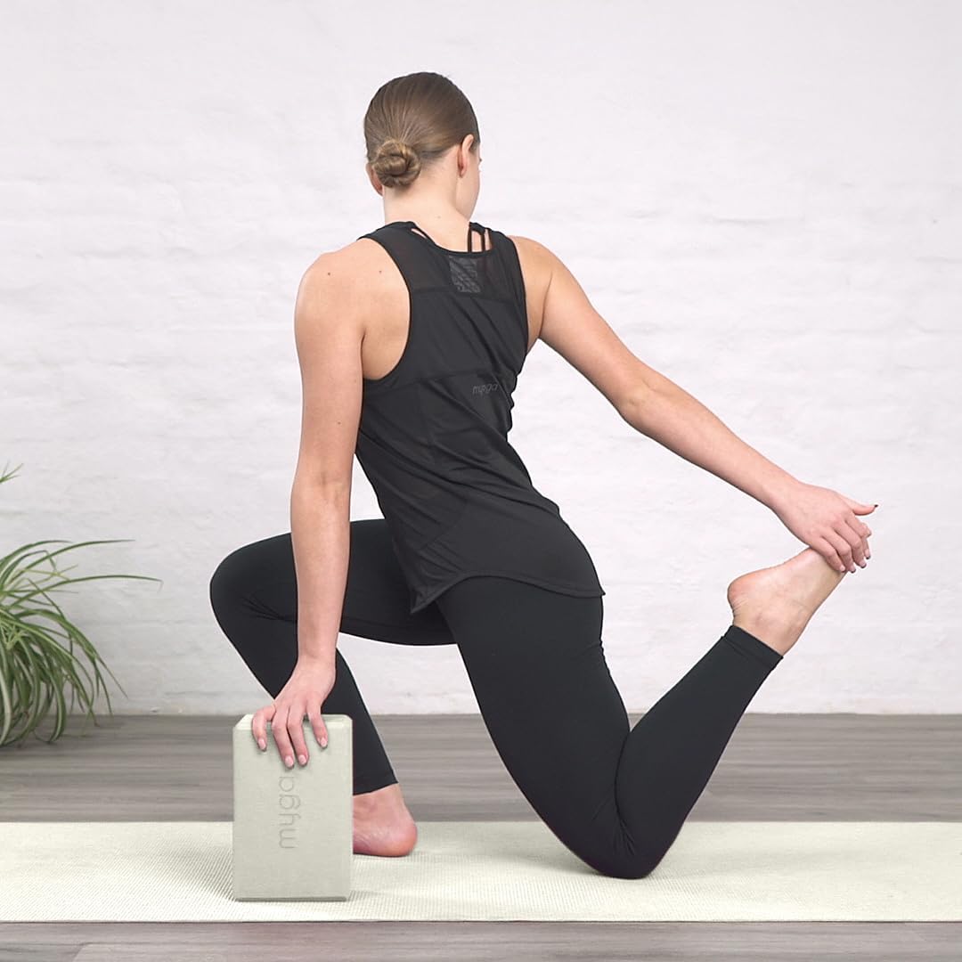 MYGA Yoga Block,Lightweight EVA Foam Yoga Brick,High Density Non-Slip Block for Yoga Poses, Pilates, Balance and Flexibility